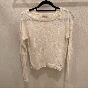 HOLLISTER White Long sleeve Knit Top